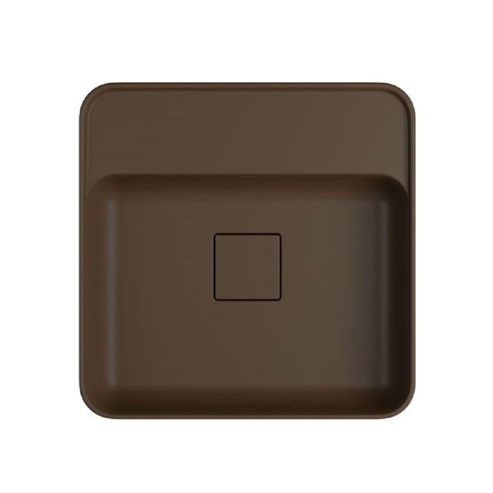 Cuba Apoio Deca Quadrada Mesa 40cm Marrom Fosco L.11040.M.22 - 2