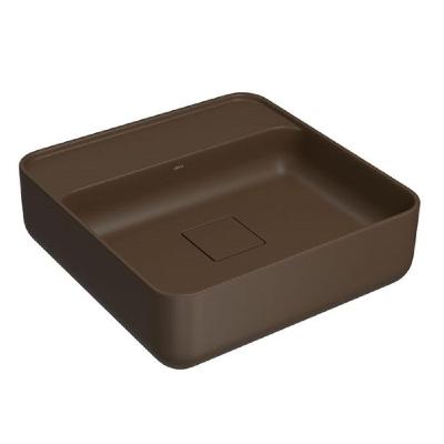 Cuba Apoio Deca Quadrada Mesa 40cm Marrom Fosco L.11040.M.22