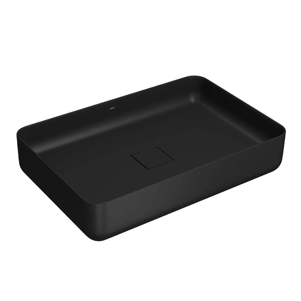 Cuba Apoio 60cm Retangular Deca Slim Ebano Fosco L.13060.94 - 1