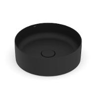 Cuba Apoio 39cm Redonda Roca T2 Terra Matte Black A32787n080 - 1