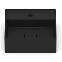 Cuba Apoio 35x35cm Mesa Roca T8 Terra Matte Black A32787w080 - 3