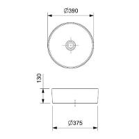 Cuba Apoio 39cm Redonda Roca T2 Terra Stone A32787n070 - 5
