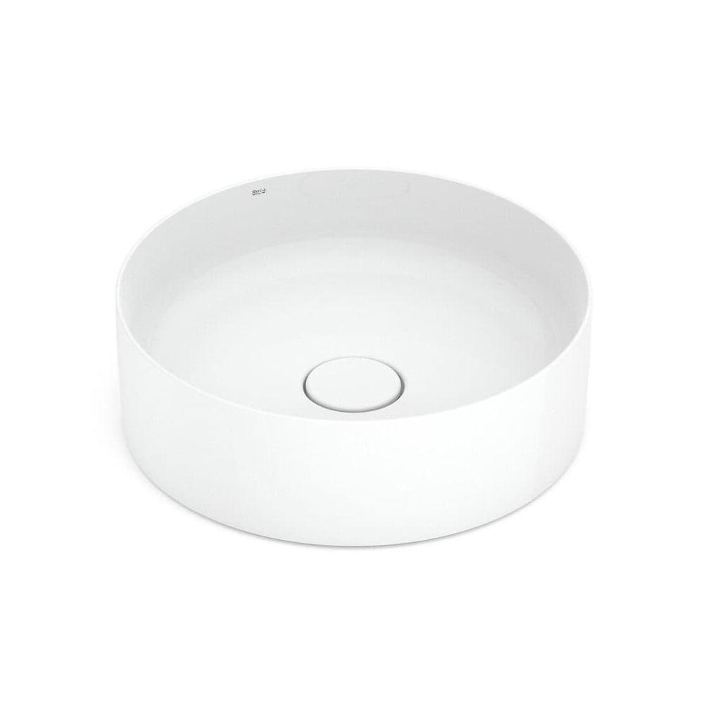 Cuba Apoio 39cm Redonda Roca T2 Terra Branco A32787n000 - 1