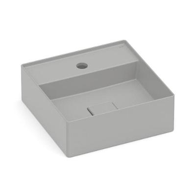 Cuba Apoio 35x35cm Mesa Roca T8 Terra Stone A32787w070