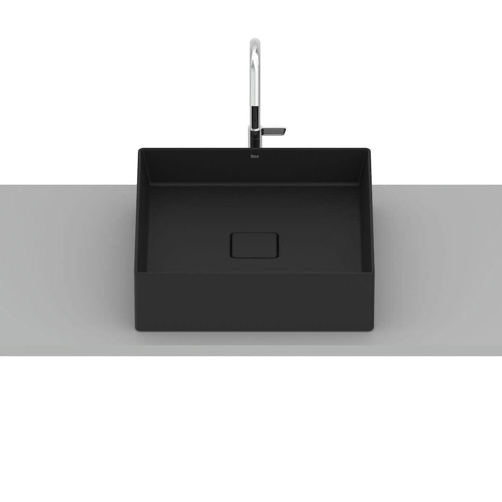 Cuba De Apoio 35cm Quad Roca T4 Terra Matte Black A32787v080 - 5