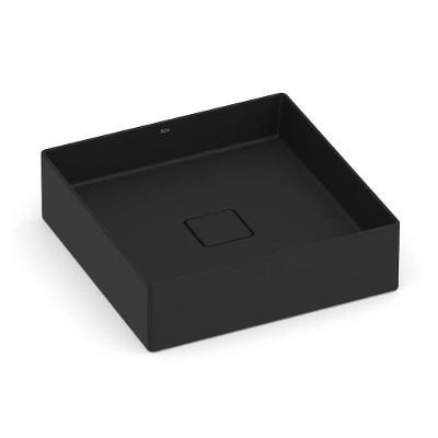 Cuba De Apoio 35cm Quad Roca T4 Terra Matte Black A32787v080