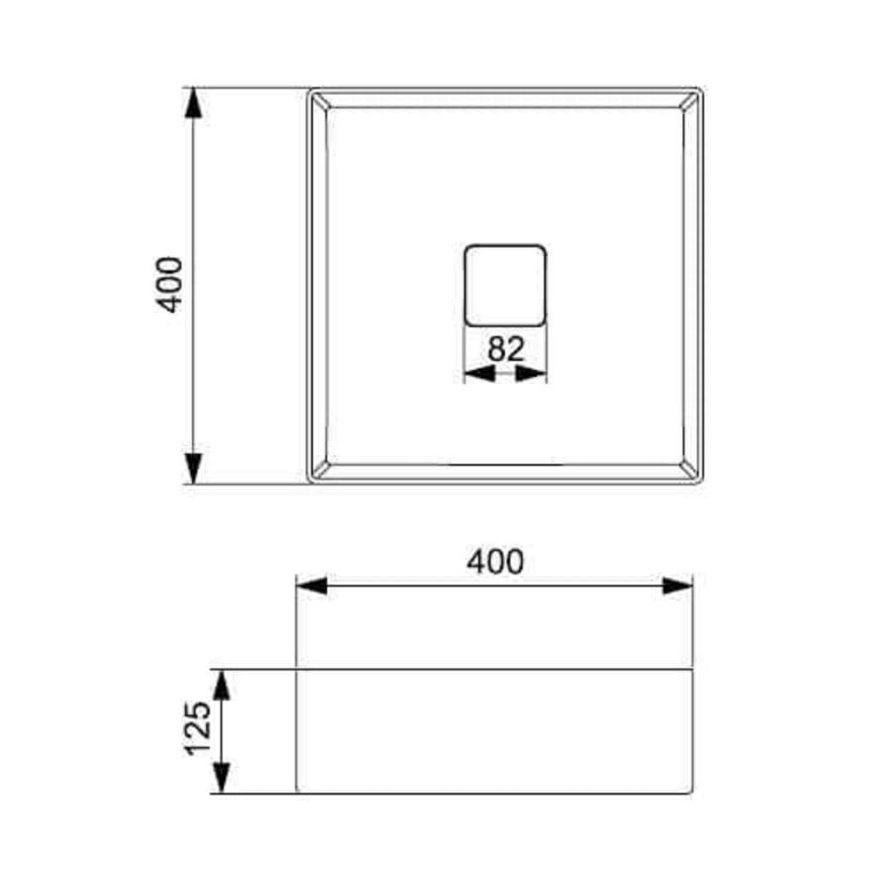 Cuba De Apoio 40x40cm Roca T5 Terra Cafe A32787y660 - 5