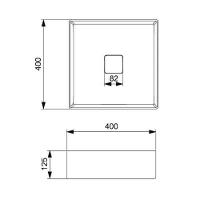 Cuba De Apoio 40x40cm Roca T5 Terra Cafe A32787y660 - 5