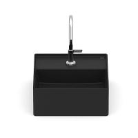 Cuba De Apoio 30x30cm Roca T7 Terra Matte Black A32787x080