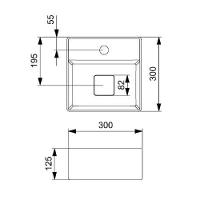 Cuba De Apoio 30x30cm Roca T7 Terra Matte Black A32787x080 - 5