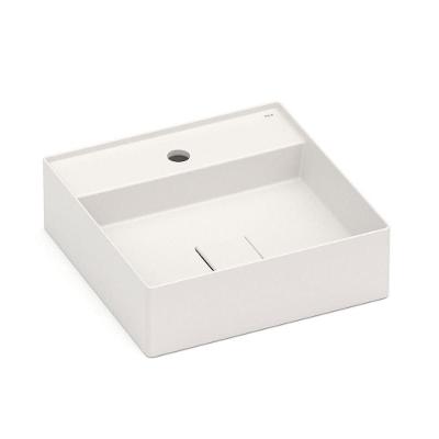 Cuba De Apoio 40x40cm C Mesa Roca T9 Terra Beige A32787t650