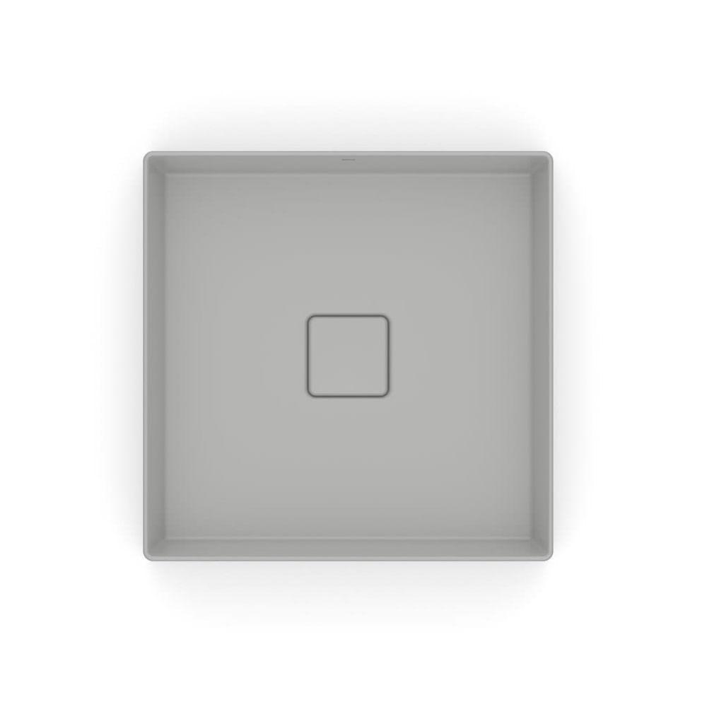 Cuba De Apoio 40cm Quadrada Roca T5 Terra Stone A32787y070 - 3