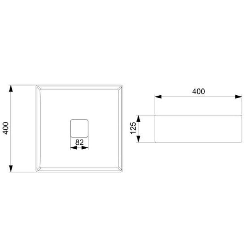 Cuba De Apoio 40cm Quadrada Roca T5 Terra Stone A32787y070 - 6