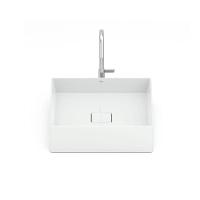 Cuba De Apoio 40cm Quadrada Roca T5 Terra Branco A32787y000 - 3