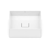 Cuba De Apoio 35cm Quadrada Roca T4 Terra Branco A32787v000 - 2