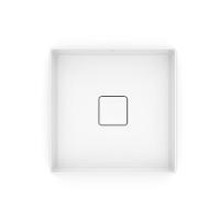 Cuba De Apoio 35cm Quadrada Roca T4 Terra Branco A32787v000 - 3