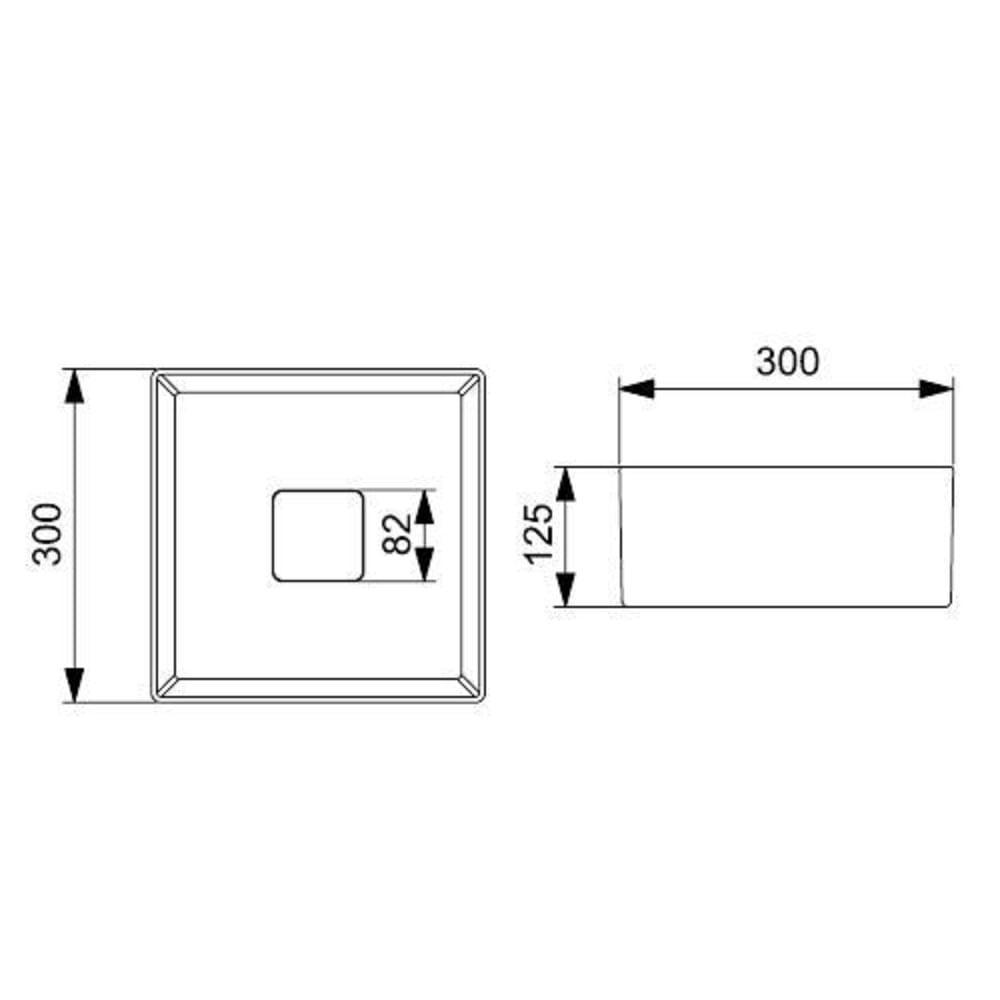 Cuba De Apoio 30x30cm S Mesa Roca T3 Terra Stone A32722n070 - 5
