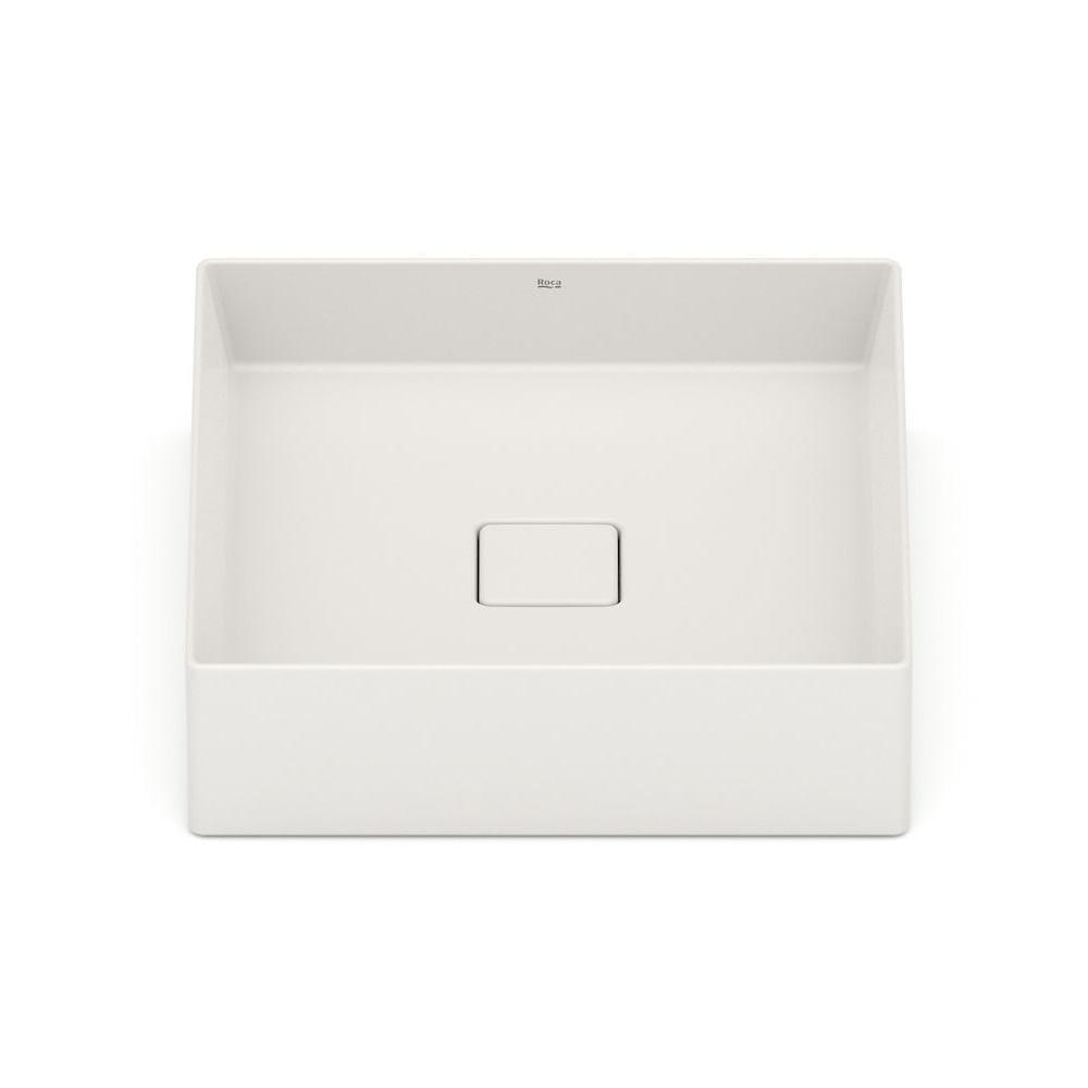 Cuba De Apoio 40cm Quadrada Roca T5 Terra Bege A32787y650 - 2