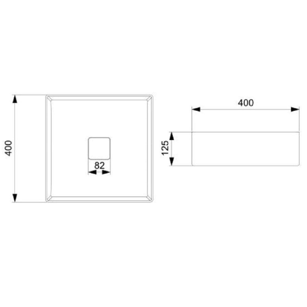 Cuba De Apoio 40cm Quadrada Roca T5 Terra Bege A32787y650 - 6