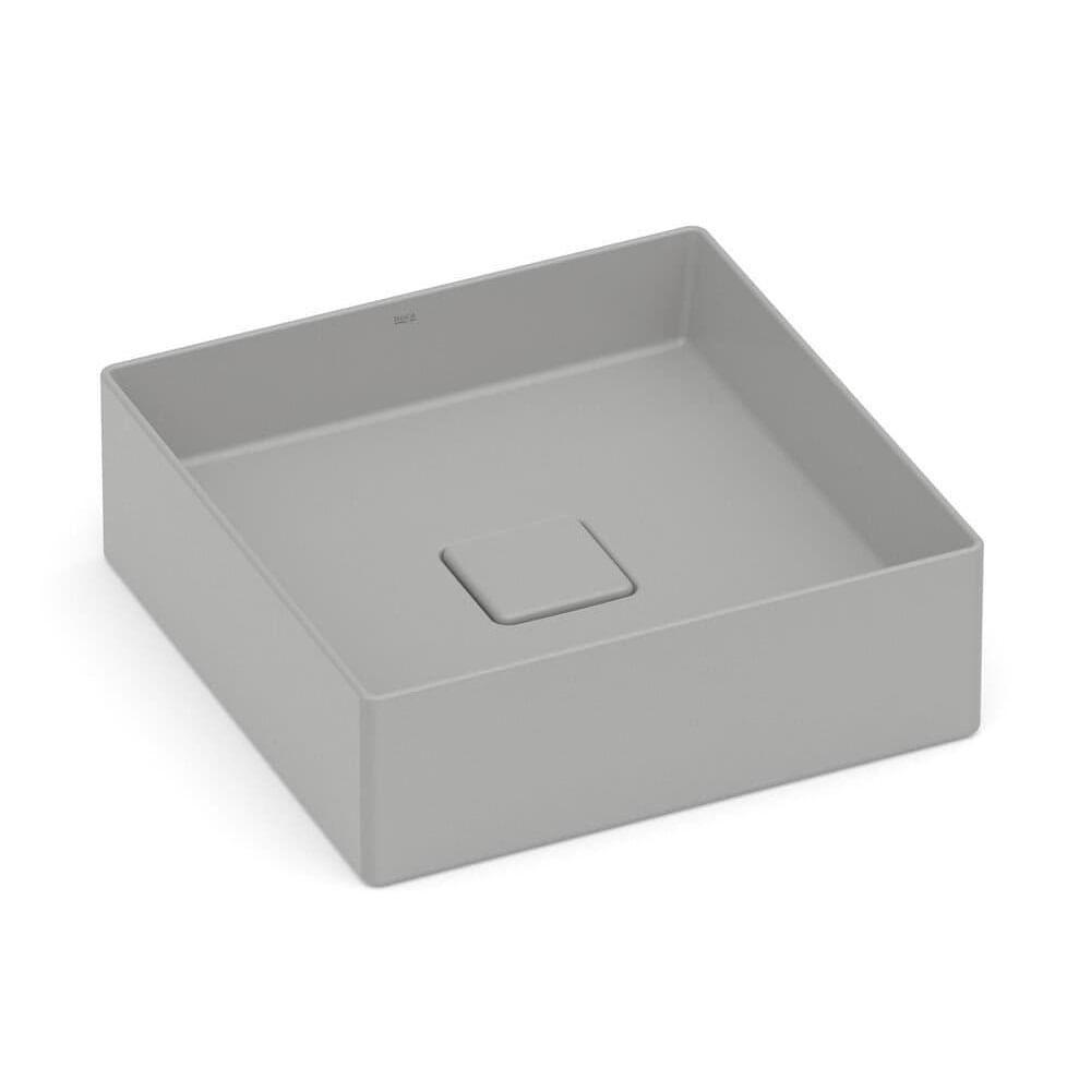 Cuba De Apoio 35x35cm Roca T4 Terra Stone A32787v070 - 1