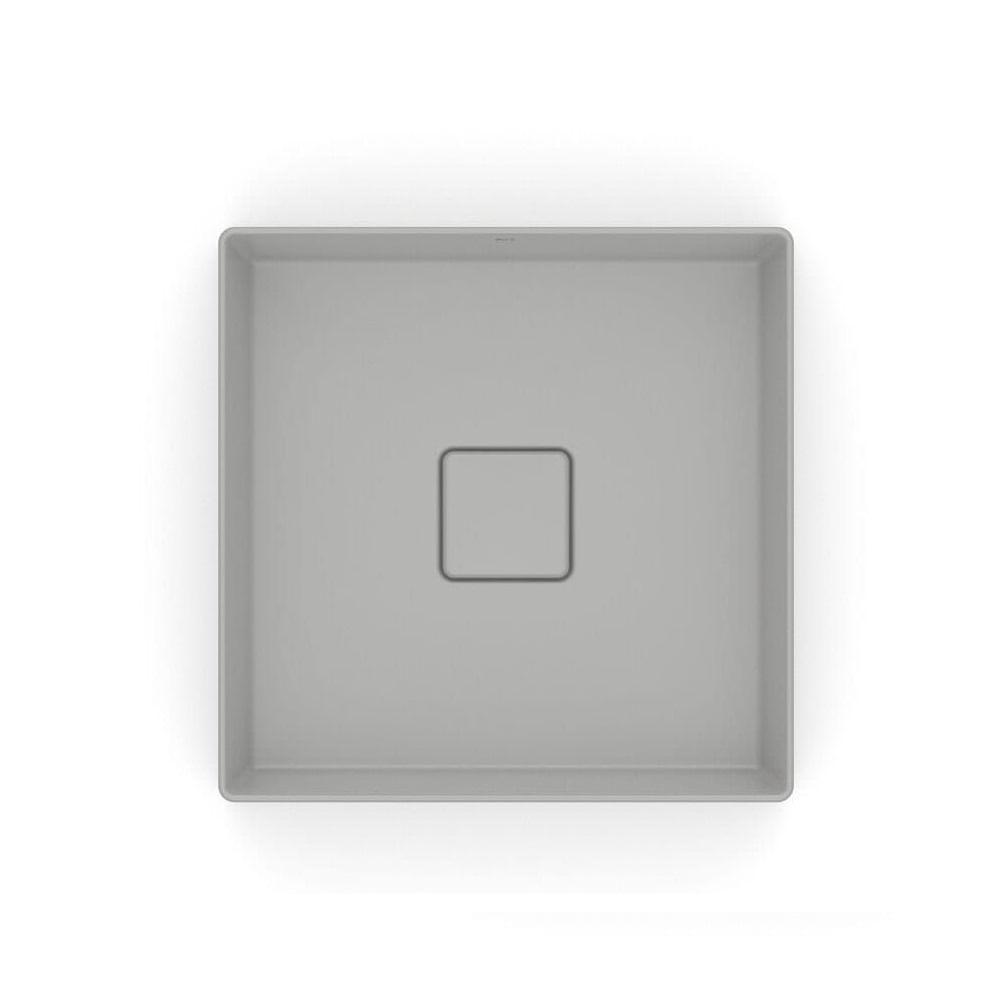 Cuba De Apoio 35x35cm Roca T4 Terra Stone A32787v070 - 2