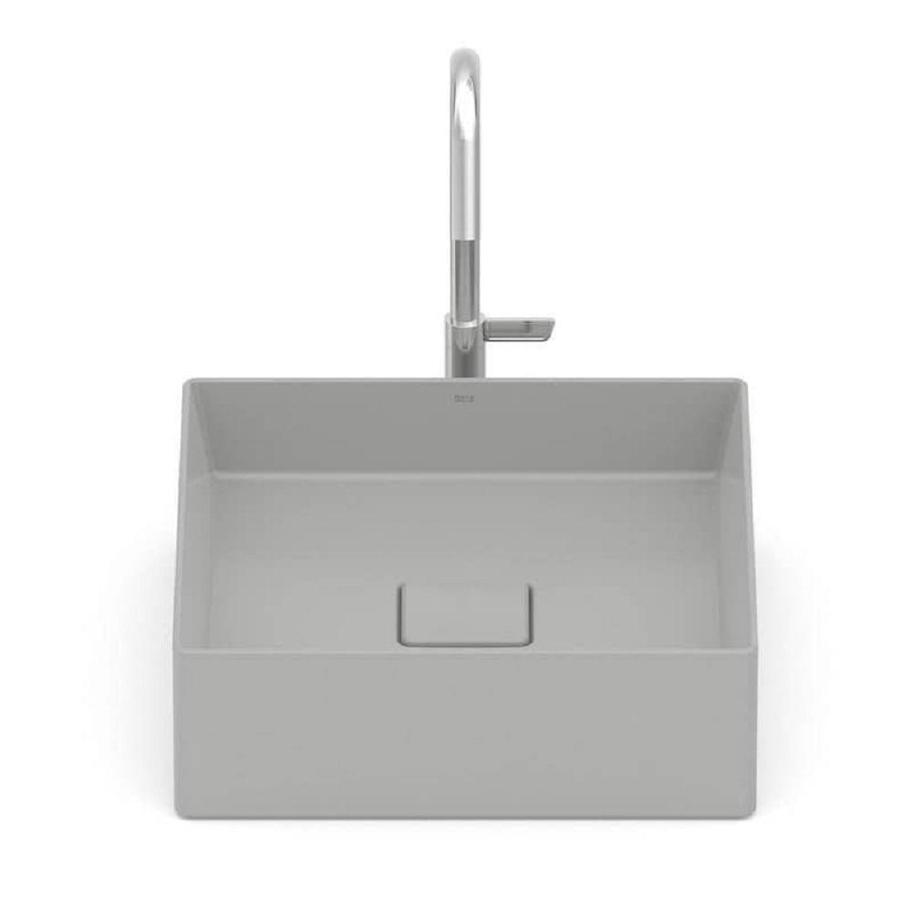 Cuba De Apoio 35x35cm Roca T4 Terra Stone A32787v070 - 4