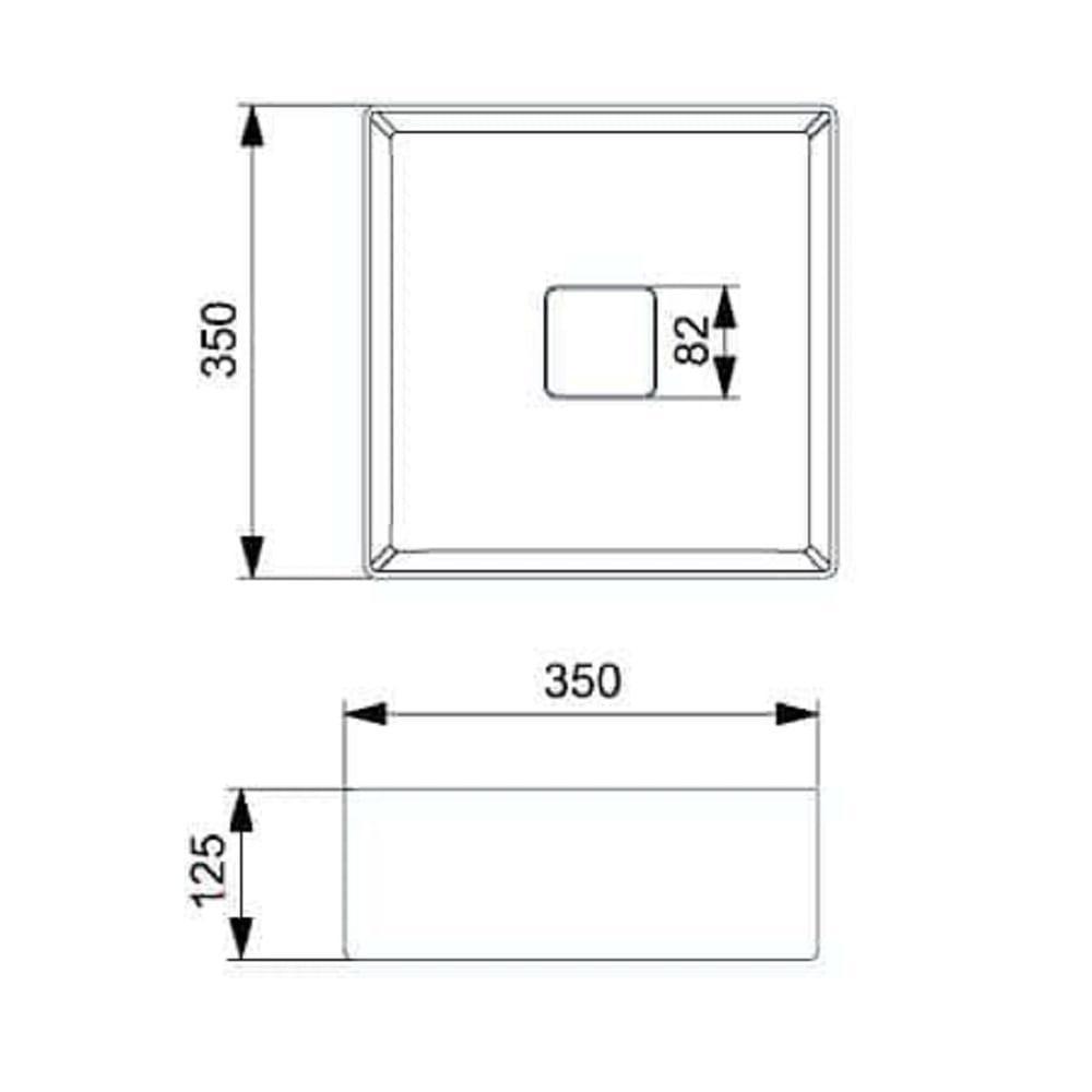 Cuba De Apoio 35x35cm Roca T4 Terra Stone A32787v070 - 5