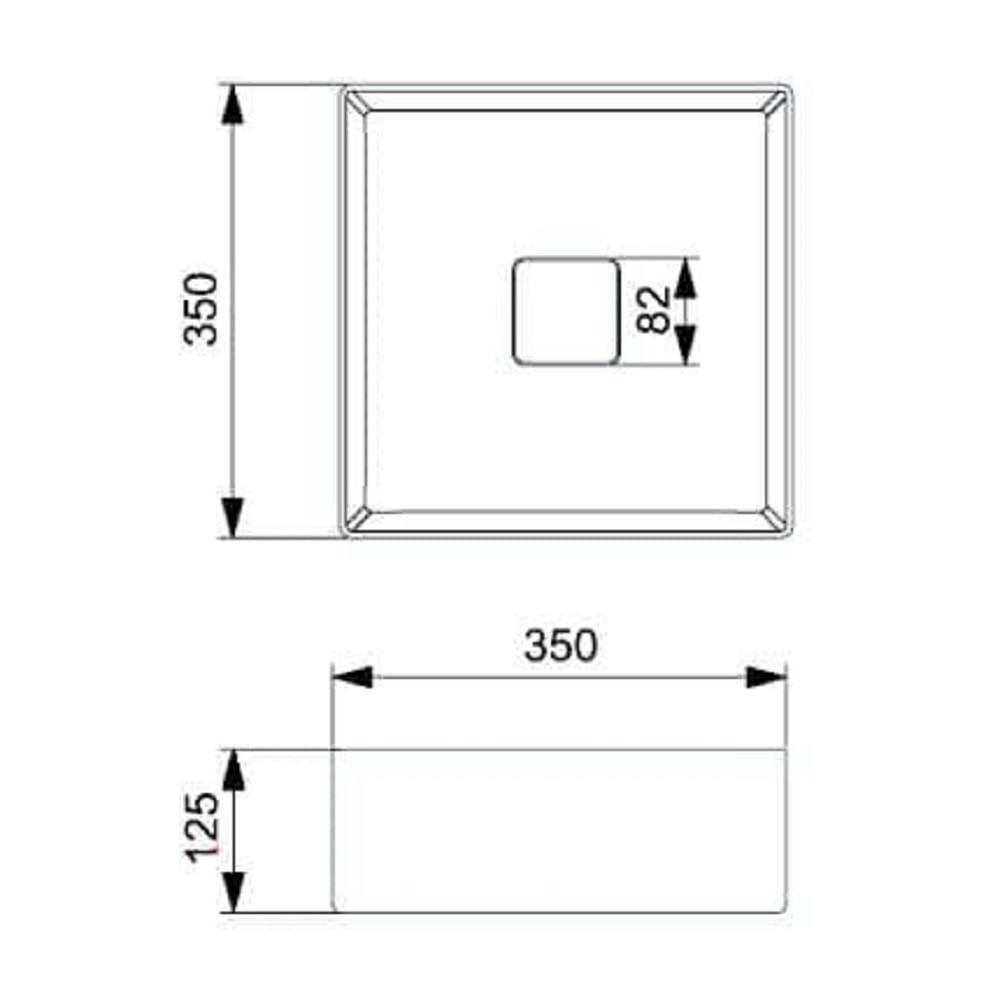 Cuba De Apoio 35x35cm Roca T4 Terra Beige A32787v650 - 5