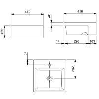 Cuba Celite Semiencaixe Basic Q2 Branco 1730250013300 - 3