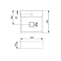 Cuba De Apoio 40x40cm Roca T9 Terra Branco A32787t000 - 5