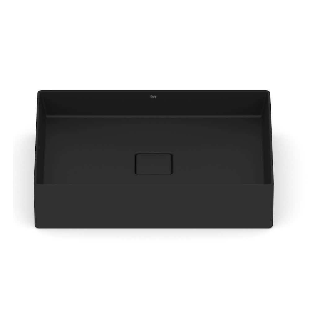 Cuba De Apoio 51x36cm Roca T6 Terra Matte Black A32787z080 - 2
