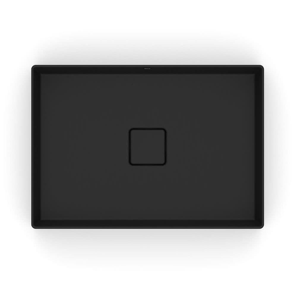 Cuba De Apoio 51x36cm Roca T6 Terra Matte Black A32787z080 - 3