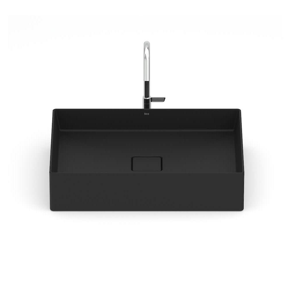 Cuba De Apoio 51x36cm Roca T6 Terra Matte Black A32787z080 - 4