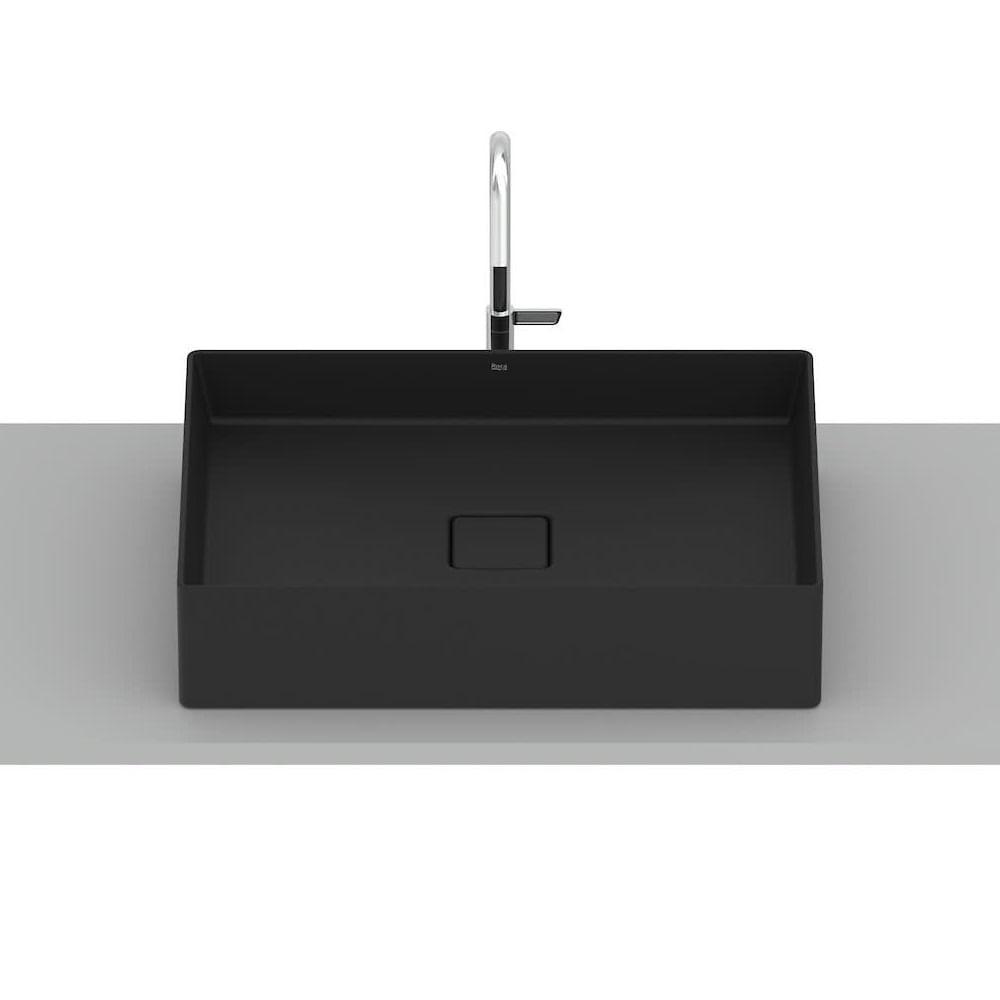 Cuba De Apoio 51x36cm Roca T6 Terra Matte Black A32787z080 - 5