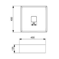 Cuba De Apoio 40x40cm Roca T5 Terra Matte Black A32787y080 - 5