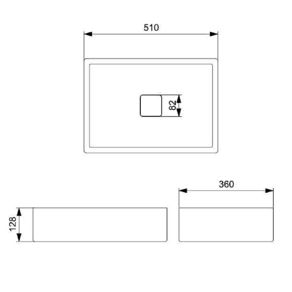 Cuba De Apoio 51x36cm S Mesa Roca T6 Terra Beige A32787z650 - 9