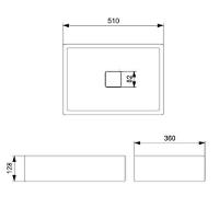 Cuba De Apoio 51x36cm S Mesa Roca T6 Terra Beige A32787z650 - 9