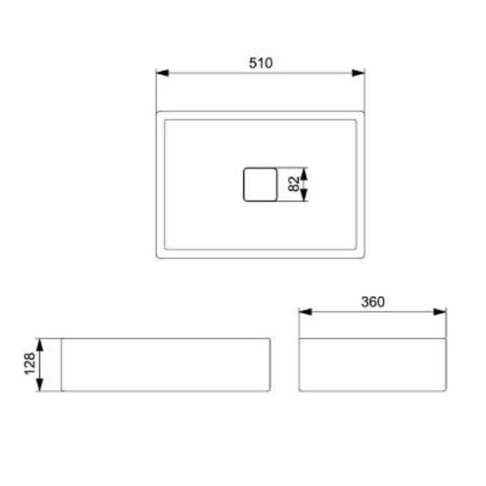 Cuba De Apoio 51x36cm S Mesa Roca T6 Terra Stone A32787z070 - 5