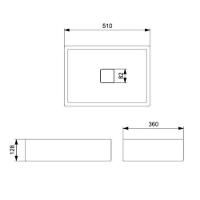 Cuba De Apoio 51x36cm S Mesa Roca T6 Terra Stone A32787z070 - 5
