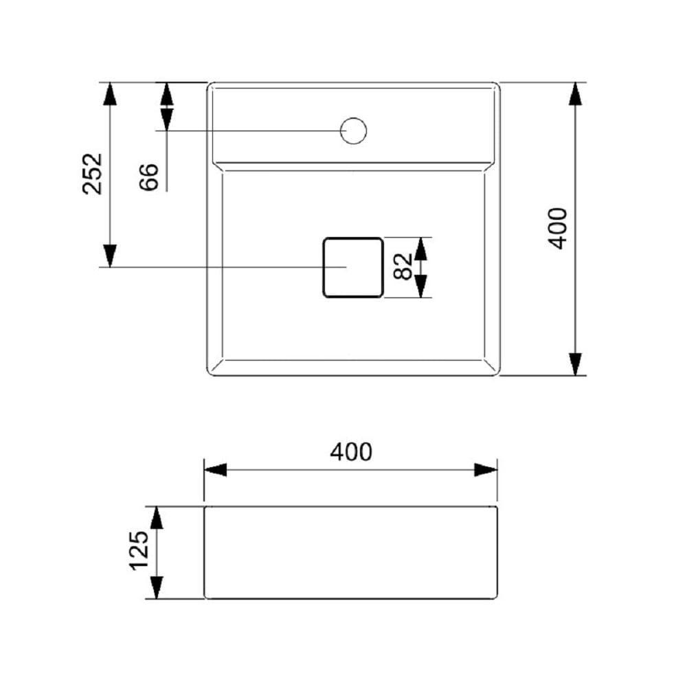 Cuba De Apoio 40x40cm Roca T9 Terra Cafe A32787t660 - 6