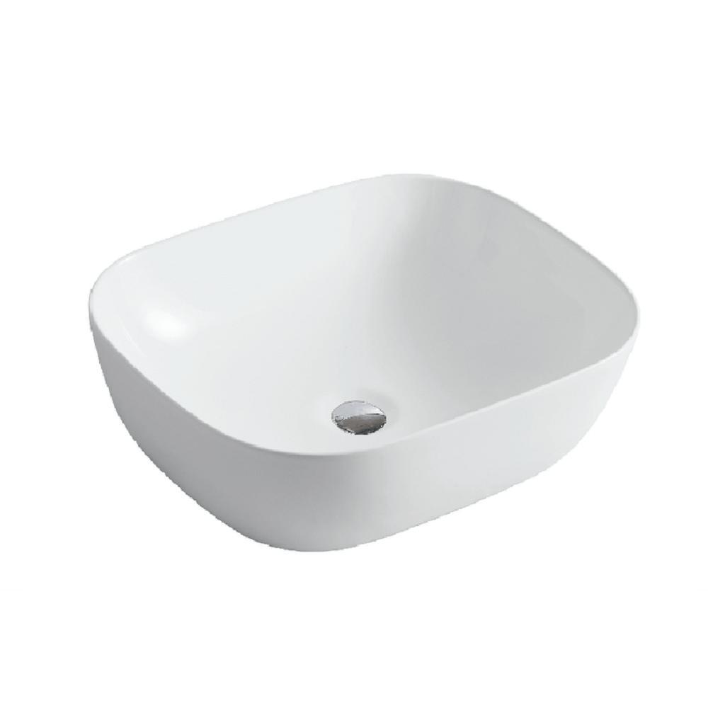 Cuba De Apoio 49x40cm Dax Pontal Branca Brilhante Dax-0020-pn-wh - 1