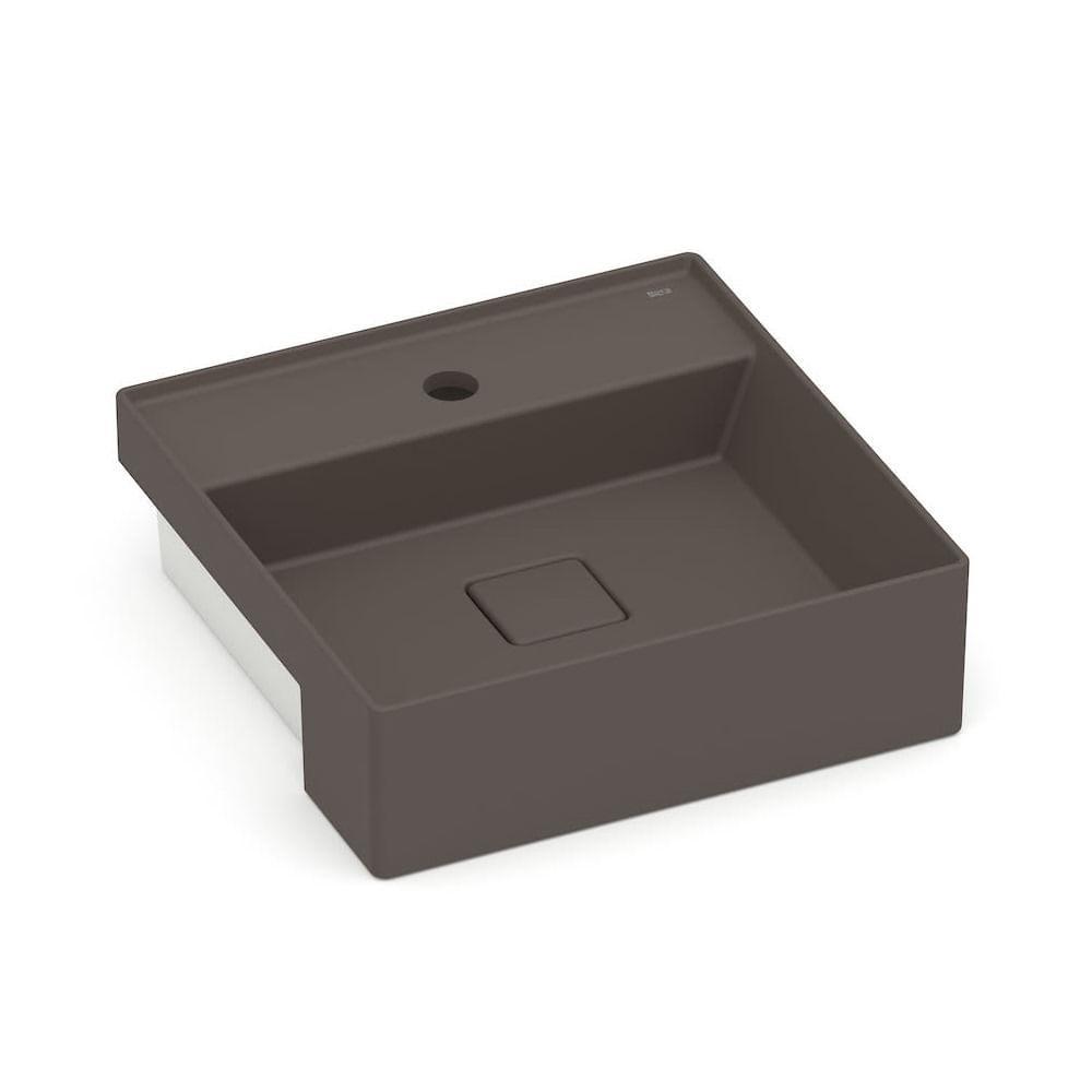 Cuba De Semi Encaixe 40x40cm Roca T11 Terra Cafe A32722p660 - 1