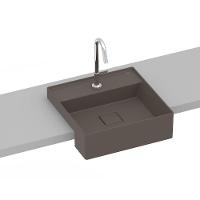 Cuba De Semi Encaixe 40x40cm Roca T11 Terra Cafe A32722p660 - 6