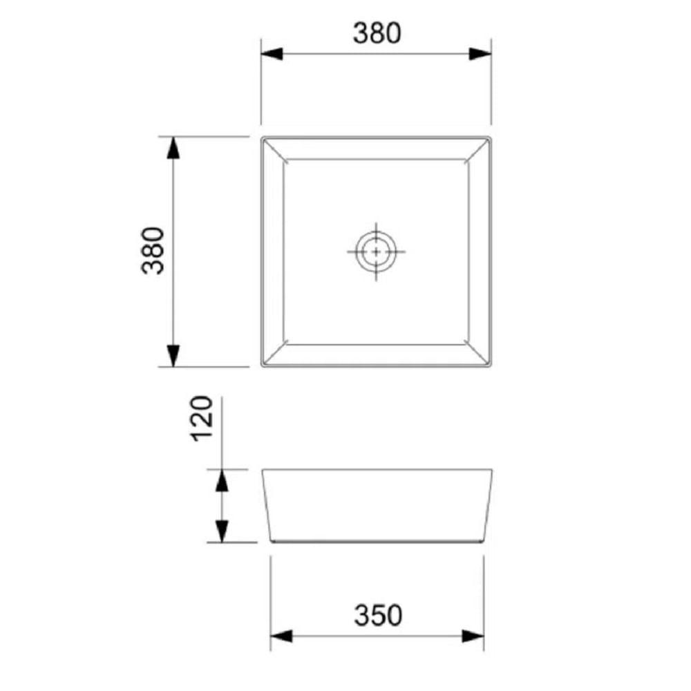 Cuba De Apoio Quadrada 38x38 Platinum Incepa 1450610017100 - 4