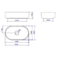 Cuba De Apoio Deca Slim Oblonga 50cm Branco L.14050.17 - 5