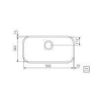 Cuba Inox Tramontina Lavinia 56x34 A. Brilho C/valv 94024207 - 3