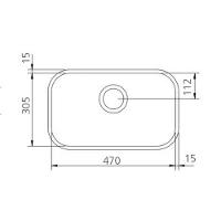 Cuba Inox Tramontina Lavinia 47x30 A. Brilho C/ Val 94022207 - 2