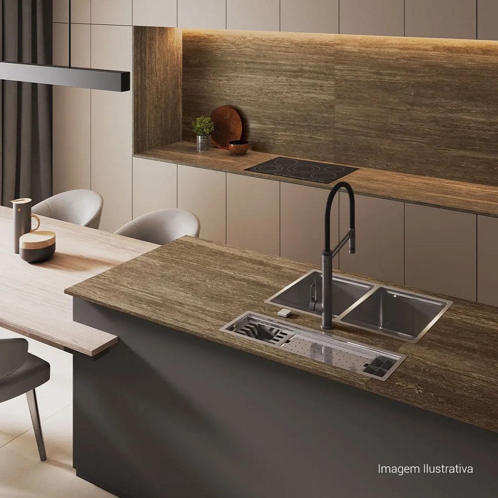 Cuba Dupla Para Cozinha Em Inox 745x440x201mm Deca Wish Cc.620.75.duo.inx - 4