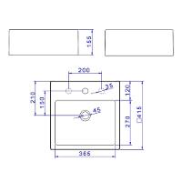 Cuba Deca De Apoio Quadrada Com Mesa 41x41 Branca L.73.17 - 3