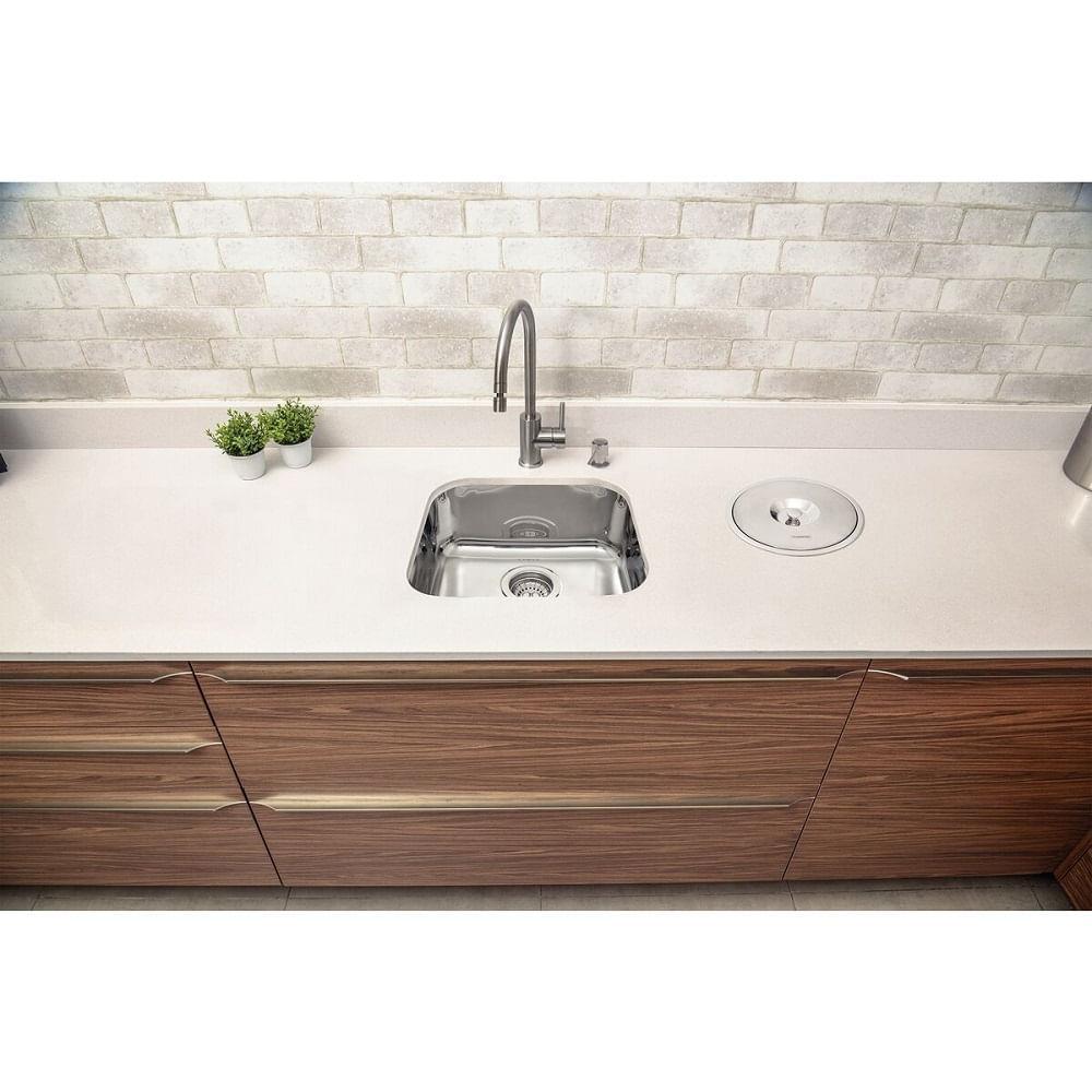 Cuba de embutir Tramontina Lavínia 40 BL em Aço Inox Alto Brilho 40x34 94020202 - 2